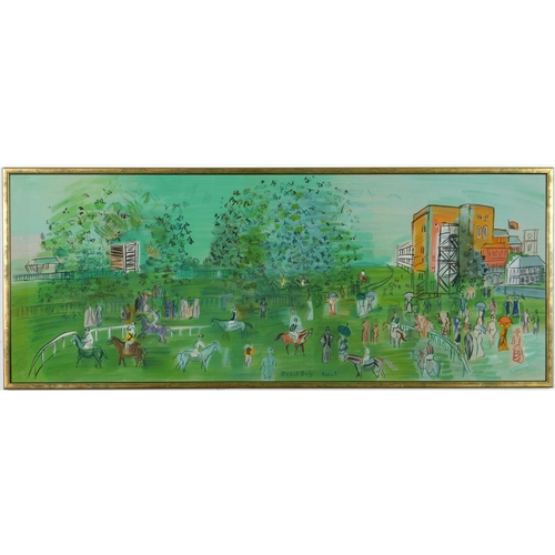 126 - RAOUL DUFY, ‘Ascot’ Lithograph in colours, signed in the plate Pierre Levy edition 1969 - Edition: 1... 