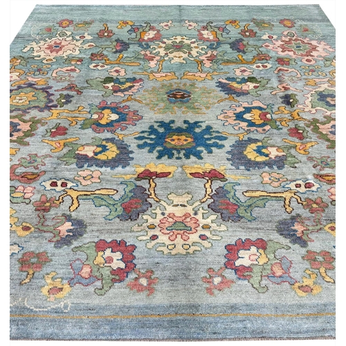 104 - FINE PERSIAN OUSHAK DESIGN CARPET, 335cm x 304cm.