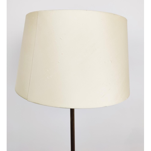 411 - VAUGHAN TABLE LAMP, adjustable, 70cm H including shade and a standing lamp to match, 150cm H. (2)