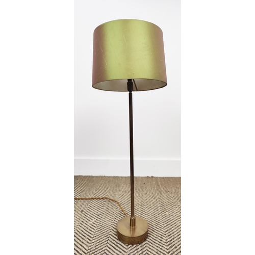 411 - VAUGHAN TABLE LAMP, adjustable, 70cm H including shade and a standing lamp to match, 150cm H. (2)