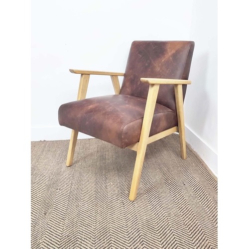 445 - ARMCHAIR, 1960s Danish style, 60cm W.