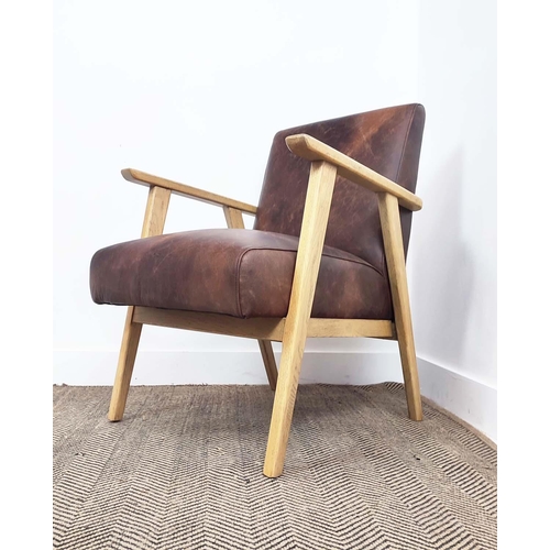 445 - ARMCHAIR, 1960s Danish style, 60cm W.