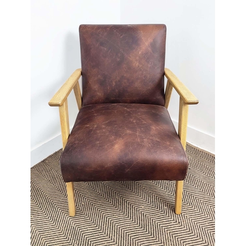 445 - ARMCHAIR, 1960s Danish style, 60cm W.