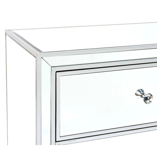 413 - CHEST OF DRAWERS, Venetian style mirror clad, 92cm H x 82cm W x 44cm D