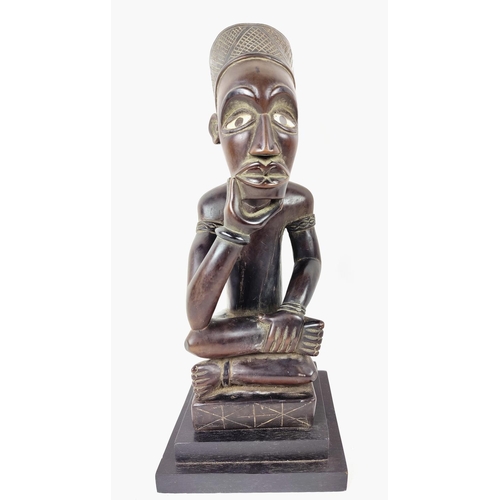 2 - A PAIR OF YOMBE MATERNITY FIGURE (Congo), 52cm H. (2)