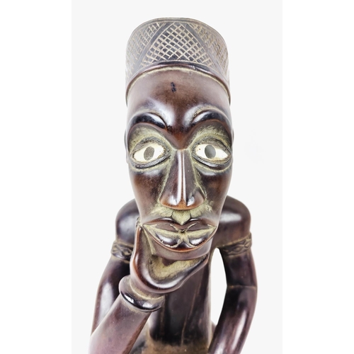 2 - A PAIR OF YOMBE MATERNITY FIGURE (Congo), 52cm H. (2)