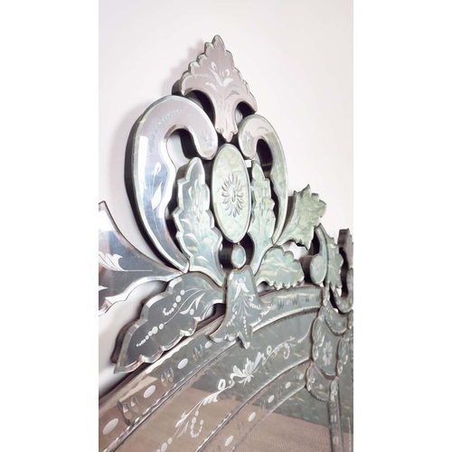 215 - VENETIAN MIRROR, reproduction, 90cm x 148cm H.