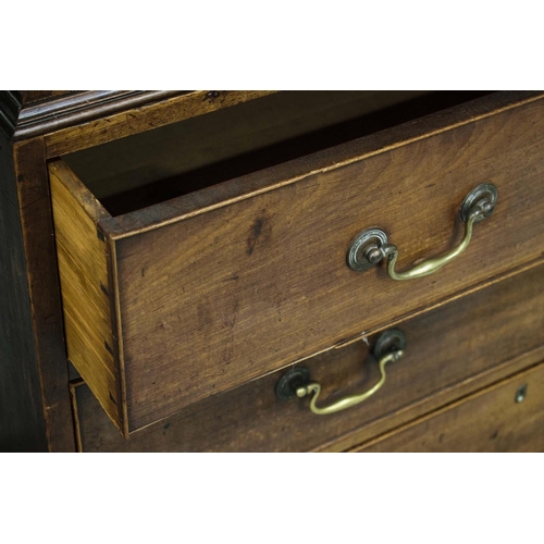 283 - CHEST ON CHEST, George III mahogany, circa 1760, in two parts with eight drawers, 178cm H x 113cm x ... 