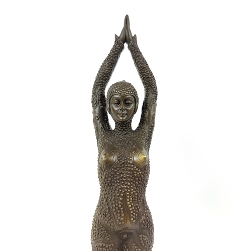 328 - AFTER CHIPARUS, DANCER, bronze, 47cm H.