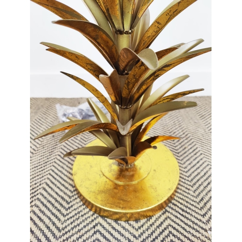 335 - MAISON JANSEN STYLE PALM TREE FLOOR LAMP, gilt metal, 150cm H.