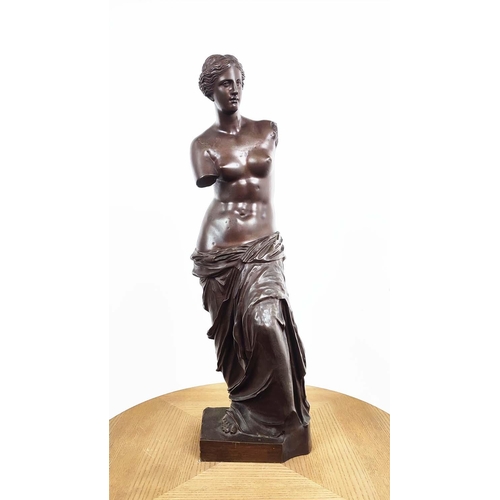 347 - CONTEMPORARY SCHOOL SCULPTURE OF VENUS, in bronze, 64cm H.