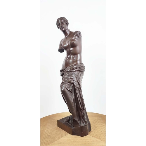 347 - CONTEMPORARY SCHOOL SCULPTURE OF VENUS, in bronze, 64cm H.