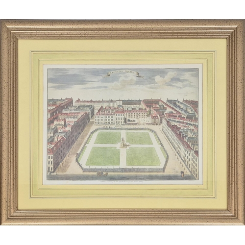 60 - LONDON SQUARES, a set of three colour prints, each 60cm x 73cm, framed.