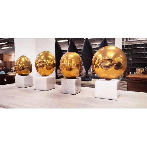 518 - JONATHAN ADLER SCULPTURES, a collection of four, 20cm H at tallest approx. (4)