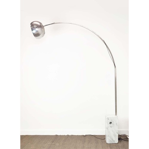 351 - FLOS ARCO FLOOR LAMP, 240cm H x 170cm L approx, by Achille and Pier Giacomo Castiglioni.