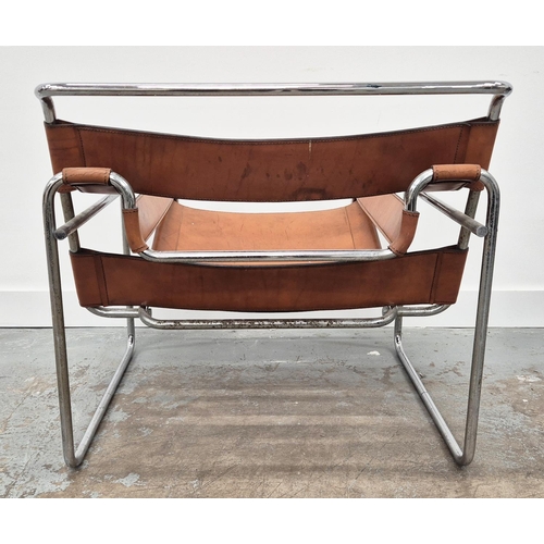 531 - AFTER MARCEL BREUER WASSILY STYLE CHAIR, 78cm W approx.