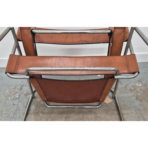 531 - AFTER MARCEL BREUER WASSILY STYLE CHAIR, 78cm W approx.