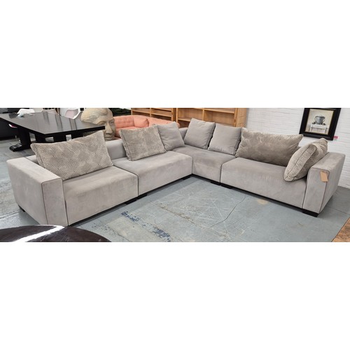 454 - MICHAEL TYLER FURNITURE CARRERA UNIT SYSTEM SOFA, 350cm x 305cm x 95cm approx.