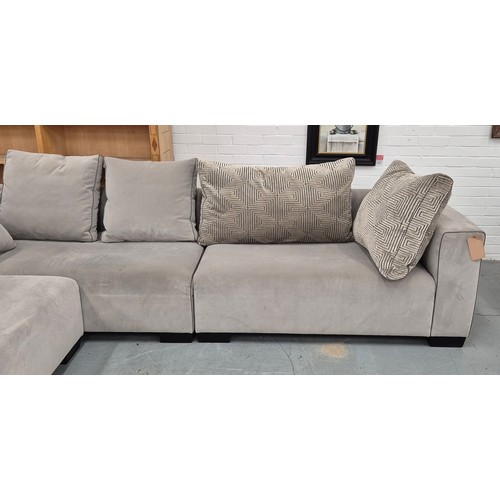 454 - MICHAEL TYLER FURNITURE CARRERA UNIT SYSTEM SOFA, 350cm x 305cm x 95cm approx.