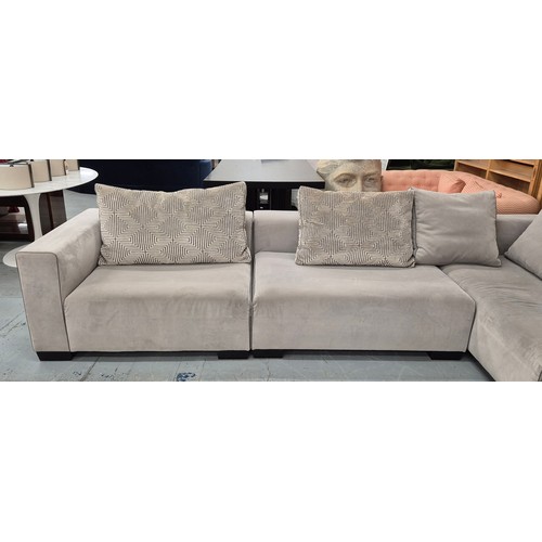 454 - MICHAEL TYLER FURNITURE CARRERA UNIT SYSTEM SOFA, 350cm x 305cm x 95cm approx.