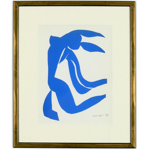 101 - HENRI MATISSE, a set of four, blue nudes lithographs, 17cm x 24cm each.