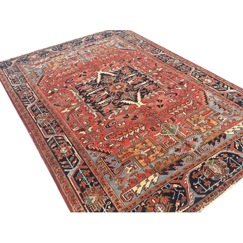 97 - ANTIQUE PERSIAN SERAPI CARPET, early 20th century, 340cm x 232cm