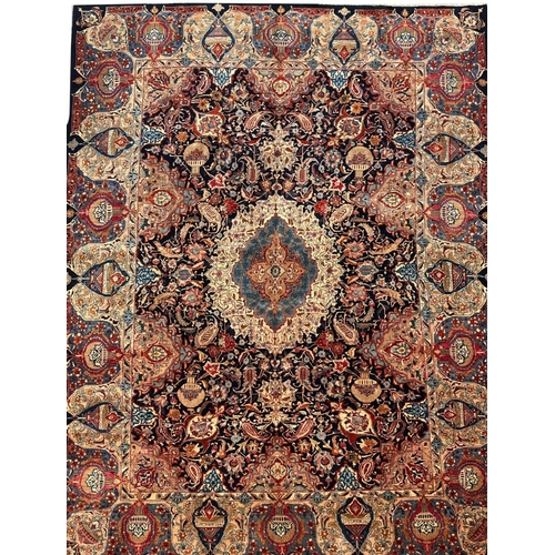 104 - FINE DECORATIVE PERSIAN CARPET, 394cm x 310cm.