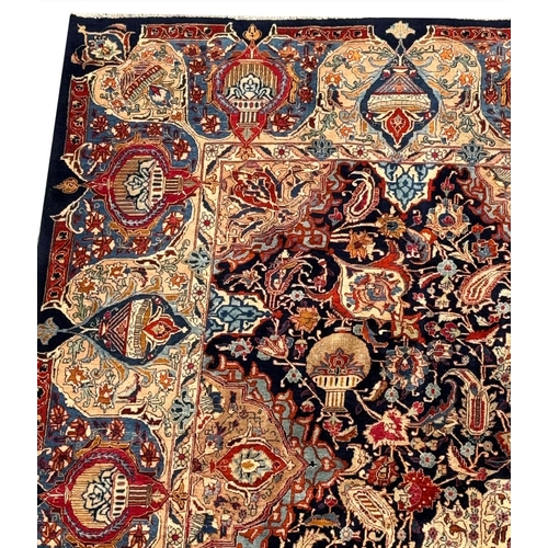 104 - FINE DECORATIVE PERSIAN CARPET, 394cm x 310cm.