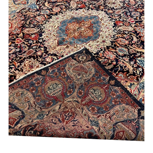 104 - FINE DECORATIVE PERSIAN CARPET, 394cm x 310cm.