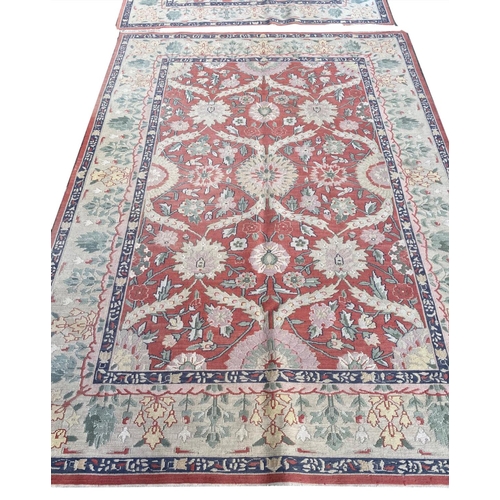 113A - VINTAGE CAUCASIAN SOUMAK RUGS, a pair, 227cm x 160cm. (2)