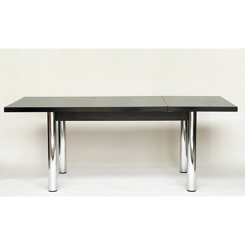 301 - DINING TABLE, Habitat, Marcel Breuer Cesca, mid 20th century, extending, ash and chrome, 194cm x 91c... 