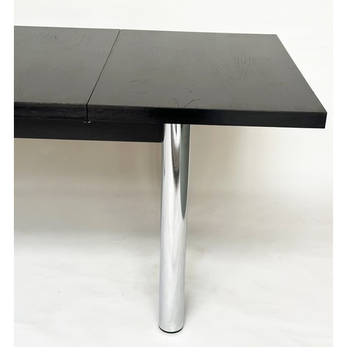 301 - DINING TABLE, Habitat, Marcel Breuer Cesca, mid 20th century, extending, ash and chrome, 194cm x 91c... 