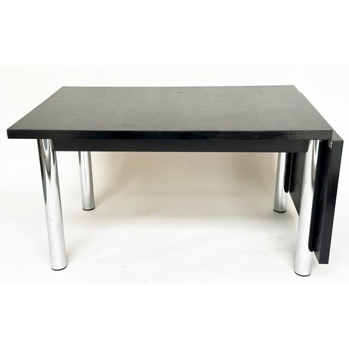 301 - DINING TABLE, Habitat, Marcel Breuer Cesca, mid 20th century, extending, ash and chrome, 194cm x 91c... 