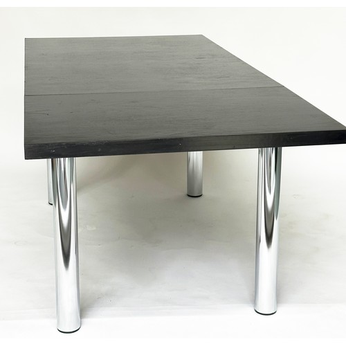 301 - DINING TABLE, Habitat, Marcel Breuer Cesca, mid 20th century, extending, ash and chrome, 194cm x 91c... 