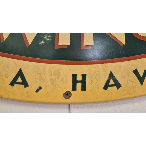 52 - STEVEN NEILL, 'Kona Brewing Co', hand painted, 55cm x 82cm, oval.