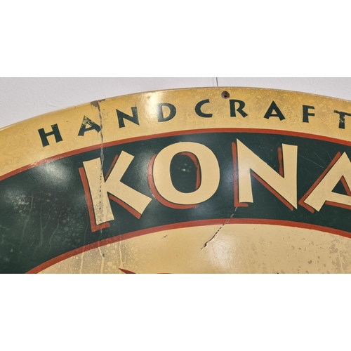 52 - STEVEN NEILL, 'Kona Brewing Co', hand painted, 55cm x 82cm, oval.