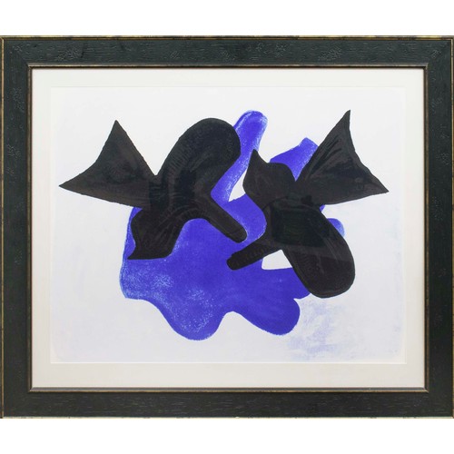 80 - AFTER GEORGES BRAQUE (1882-1963), 'L'astre et L'oiseau', Gicleé, 90cm x 110cm overall, framed.