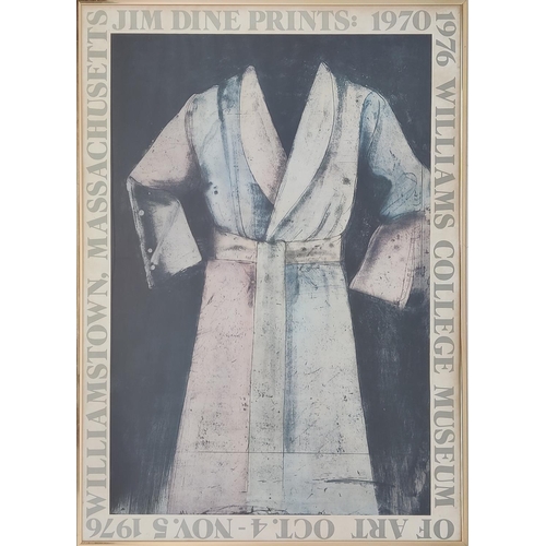 86 - JIM DINE, 'Robe - Jim Dine Paintings Drawing and Etchings, Pace Gallery 1977' lithograph, 90cm x 65c... 