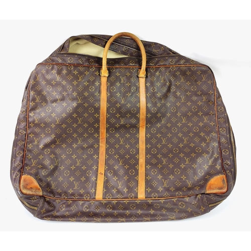 2 - LOUIS VUITTON SUITCASE SIRIUS 70, monogram canvas with leather trims and double top handles, brass h... 