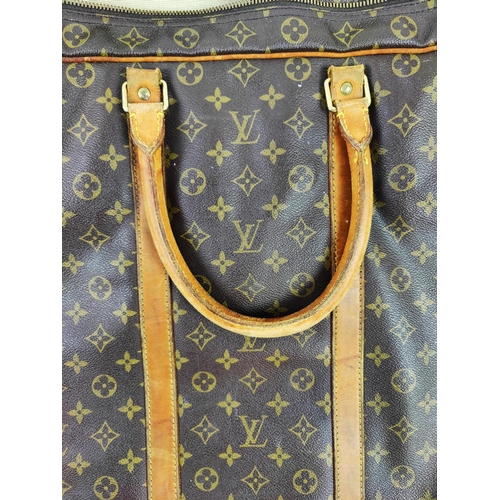 2 - LOUIS VUITTON SUITCASE SIRIUS 70, monogram canvas with leather trims and double top handles, brass h... 