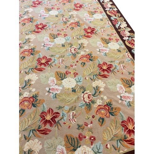 108 - BESSARABIAN DESIGN FLATWEVE CARPET, 400cm x 270cm.