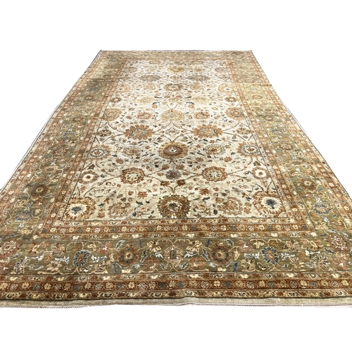 117 - INDIAN AGRA CARPET, 530cm x 297cm.