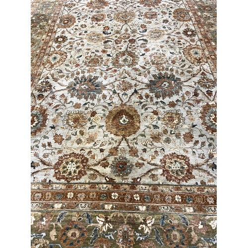 117 - INDIAN AGRA CARPET, 530cm x 297cm.