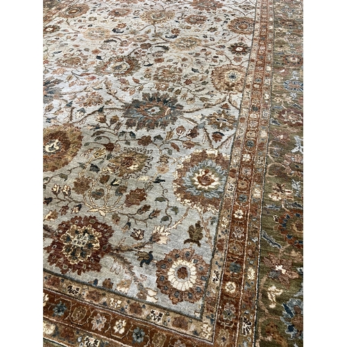 117 - INDIAN AGRA CARPET, 530cm x 297cm.