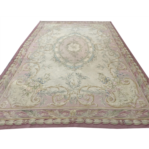 118 - AUBUSSON CARPET, 506cm x 327cm.