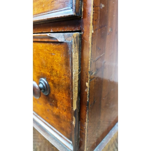 156 - KNEEHOLE DESK, Victorian mahogany with nine drawers, 75cm x 123cm W x 53cm D.