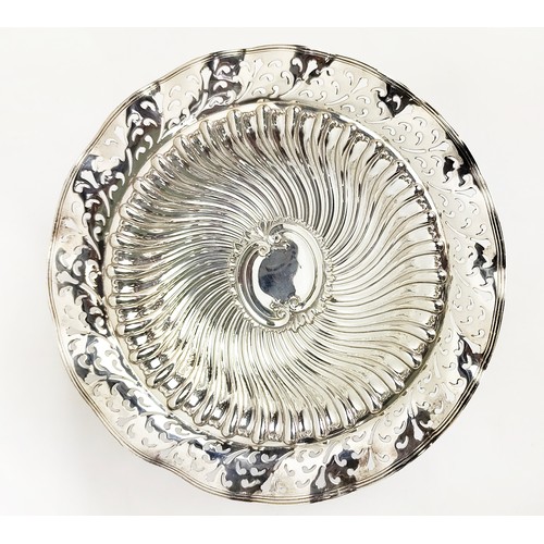 5 - SILVER SALTS, a boxed scallop shell pair by George Knight, Birmingham; a silver scallop dish and a s... 