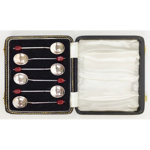 19 - A COLLECTION OF ASSORTED BOXED STERLING SILVER TEA AND COFFEE SPOONS, by Mappin and Webb, and variou... 