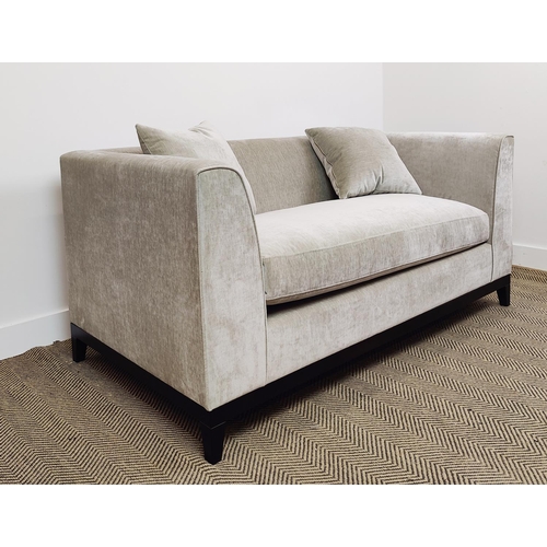 316 - BESPOKE SOFA LONDON SOFA, grey fabric upholstered, 160cm W x 86cm D x 74cm H approx.