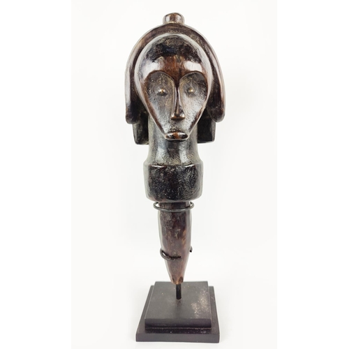 13 - THREE FANG HEADS (Gabon). (3)